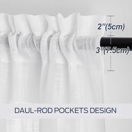 White curtains voile - curtains,