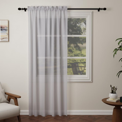 Darkgray voile curtains - darkgray,