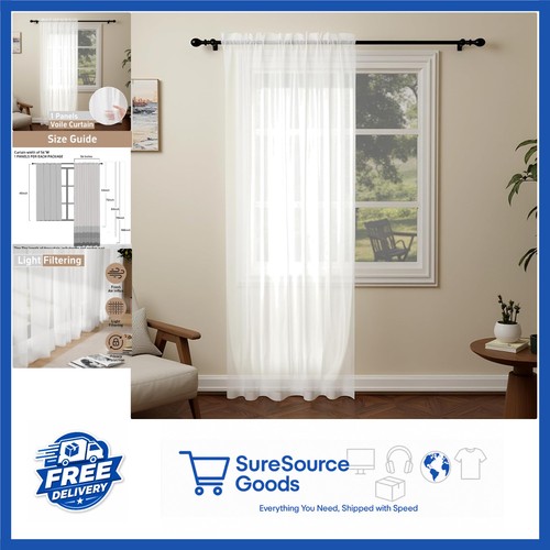 Modern white voile - modern,