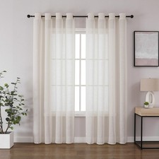 CUCRAF Voile Curtains 84 Inch