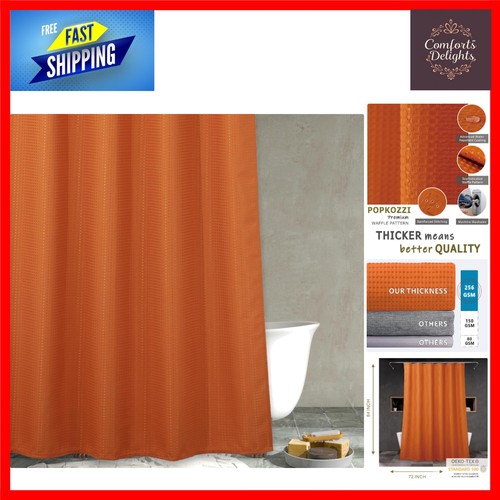 Orange waffle weave - waffle, shower