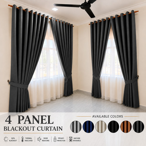 Curtains panel blackout - curtains,