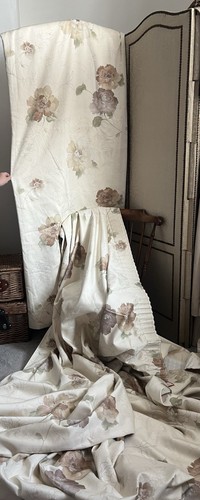 Huge neutral stylised - stylised, curtains