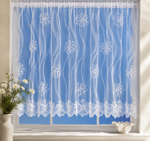 Pretty daisy white - pretty, curtain