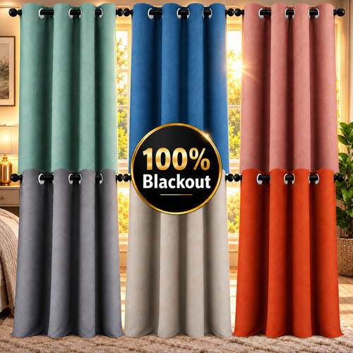 100 blackout curtains thermal - 100%,